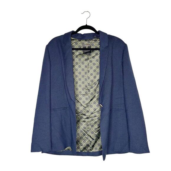 NEW Ted Baker Spotted Blazer Women's Blue Size XL X-Large 5 - Picture 3 of 5